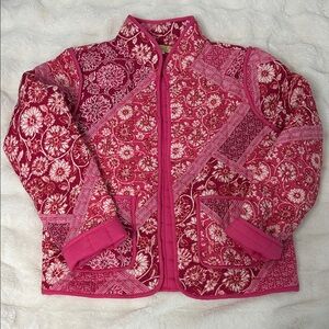 Pink Floral Quilt Jacket